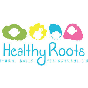 healthy roots logo graphic natural dolls for natural girls