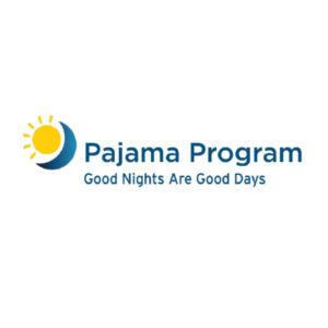 pajama program graphic logo good nights are good days